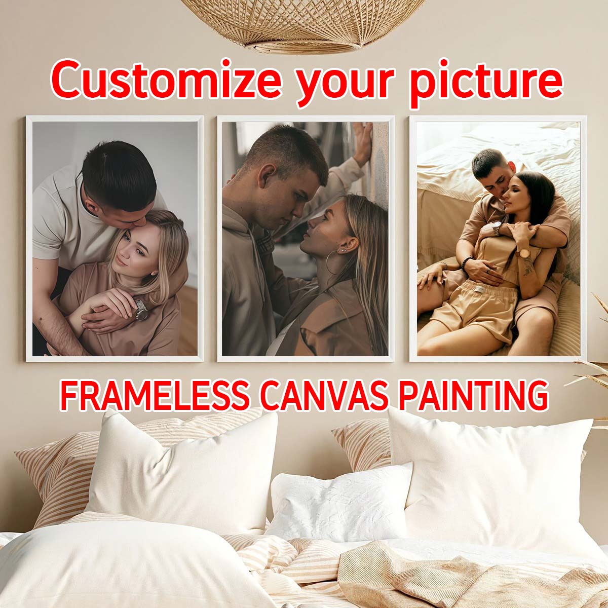 Photo Frame Baby - Tryptyk - 2D obraz olejny na