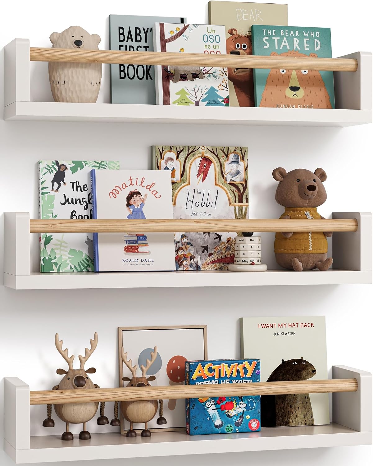 Baby Nursery Sets - Zestaw 3 pływających półek na książki