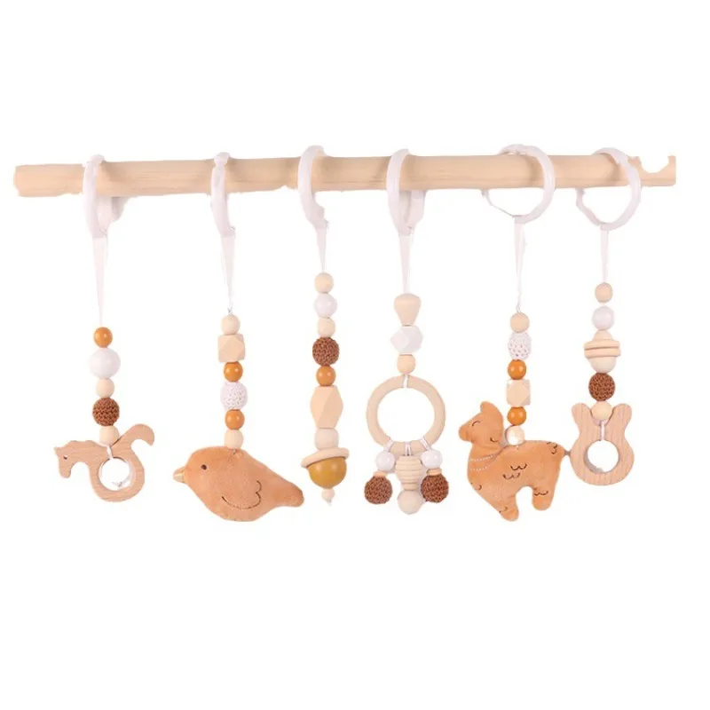 Baby Nursery Hospital - 6Pcs Drewniane zabawki dla niemowląt Drewniana