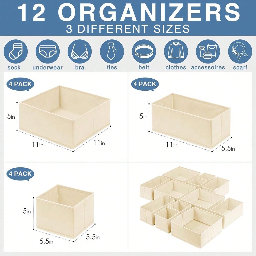 Zestaw 12 szt. organizerów do  – Baby Nursery Sets recenzja i cena