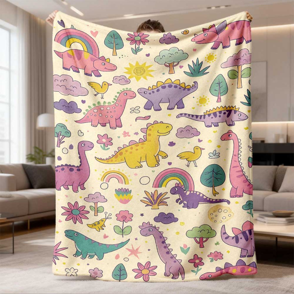 Super Słodki Kocyk z Dinozaura – Baby Nursery Themes Girl recenzja i cena