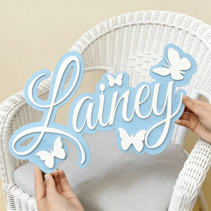 Spersonalizowana tabliczka z i – Baby Nursery Toy recenzja i cena