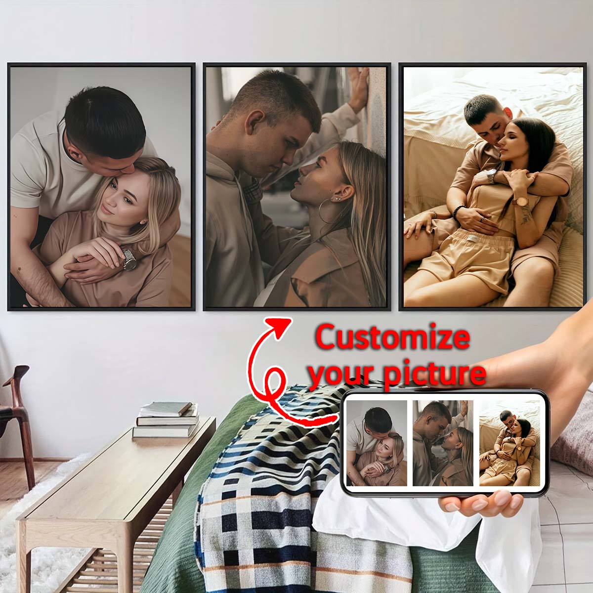 Tryptyk - 2D obraz olejny na d – Photo Frame Baby recenzja i cena