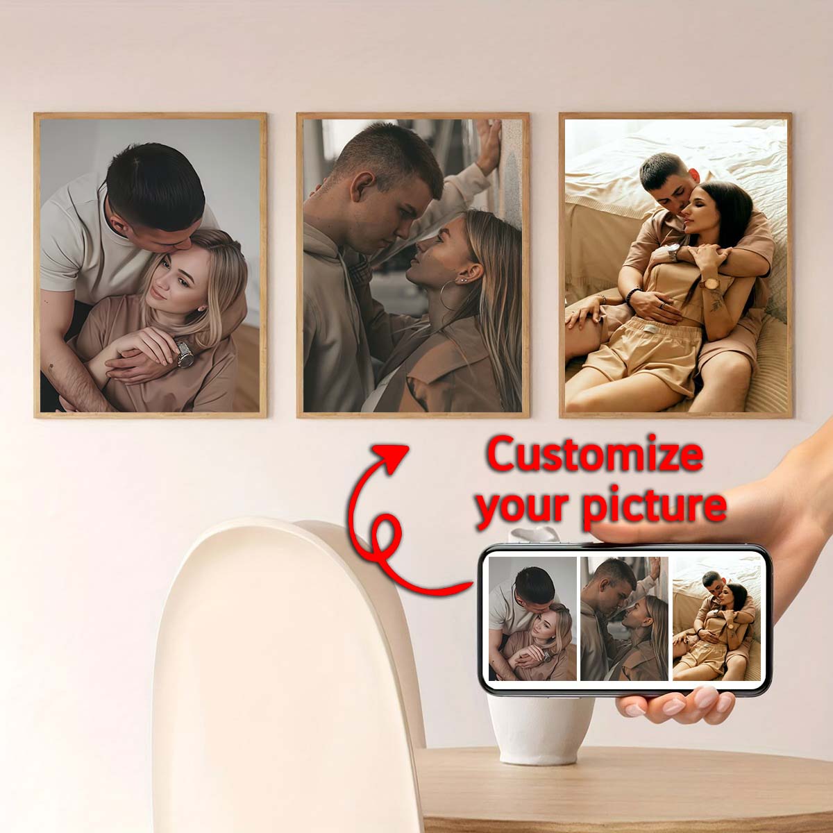 Tryptyk - 2D obraz olejny na d – Photo Frame Baby recenzja i cena