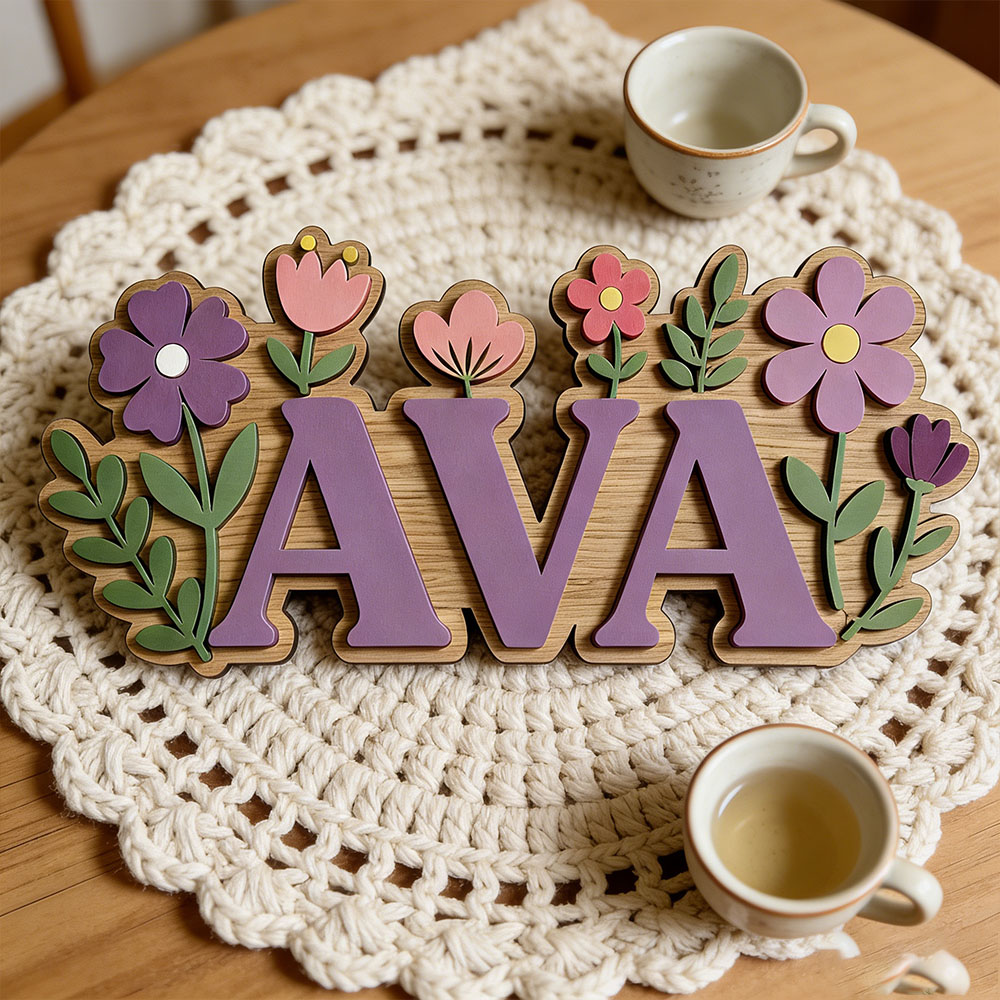 Personalizowana drewniana tabl – Baby Nursery Themes Girl recenzja i cena