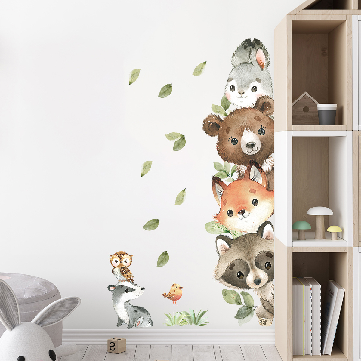 Naklejki ścienne dla dzieci z  – Baby Nursery Forest Theme recenzja i cena