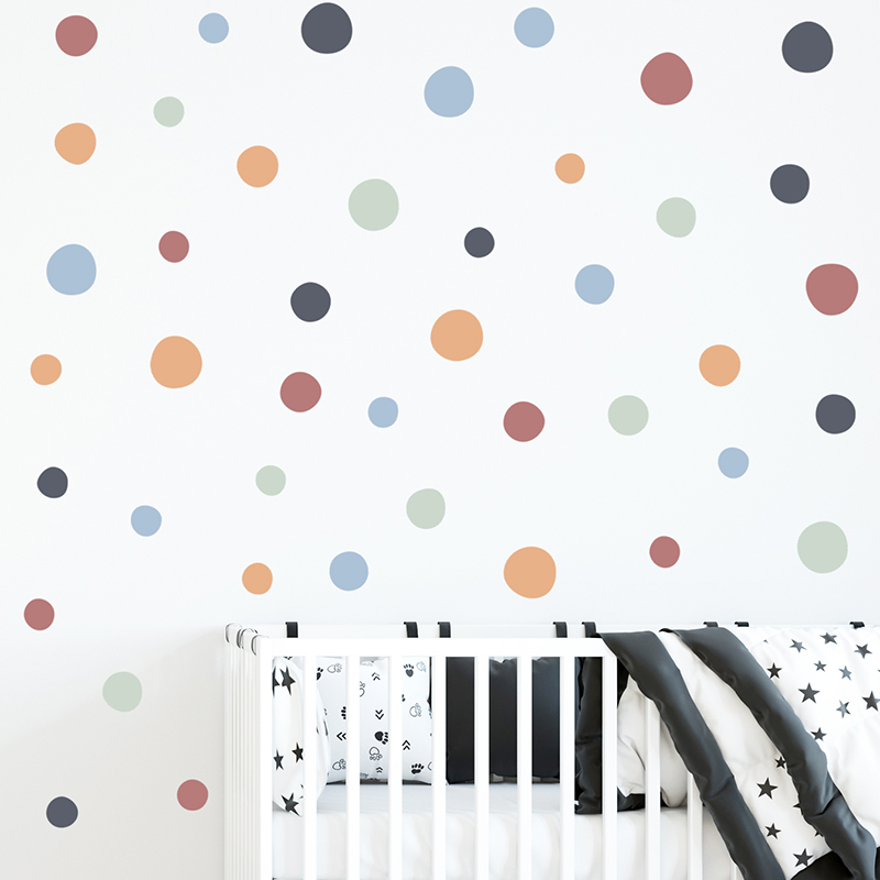 60 sztuk/zestaw kropki nieregu – Baby Nursery Furniture Sets recenzja i cena