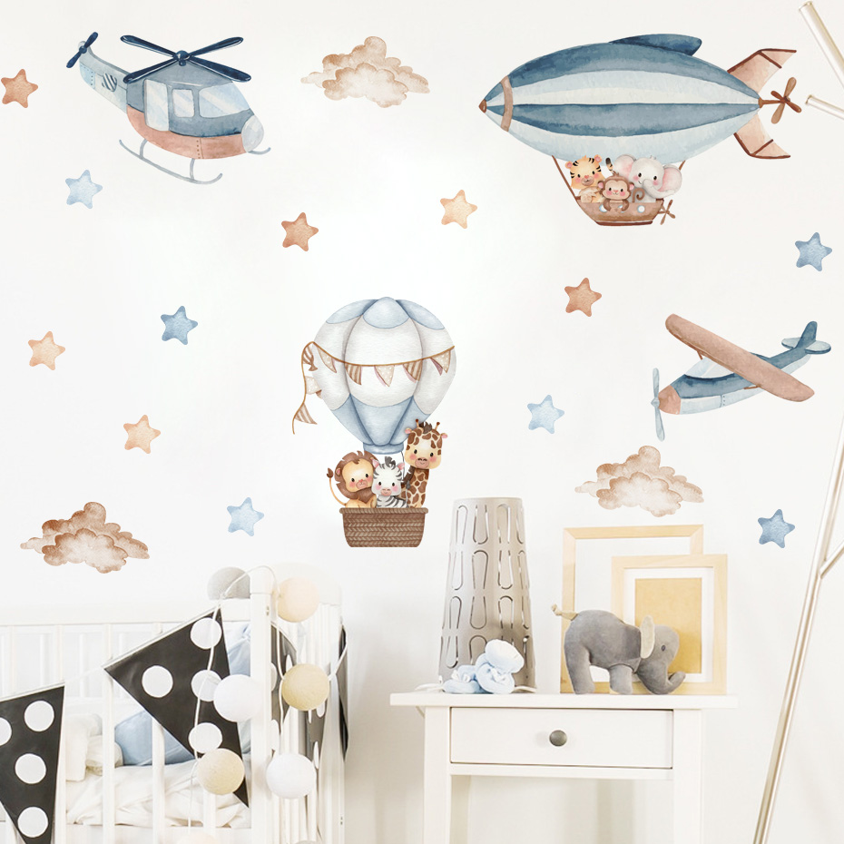 Akwarela Zwierzęta Balon na go – Baby Nursery Vinyl recenzja i cena