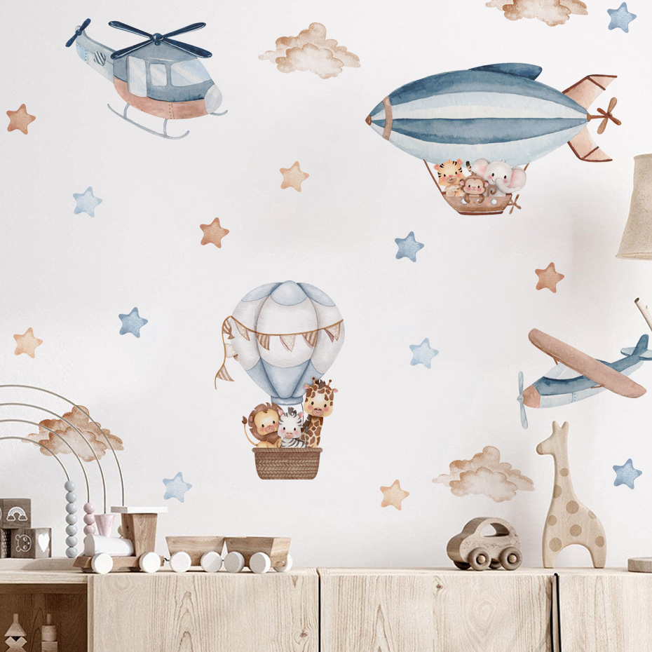 Akwarela Zwierzęta Balon na go – Baby Nursery Vinyl recenzja i cena