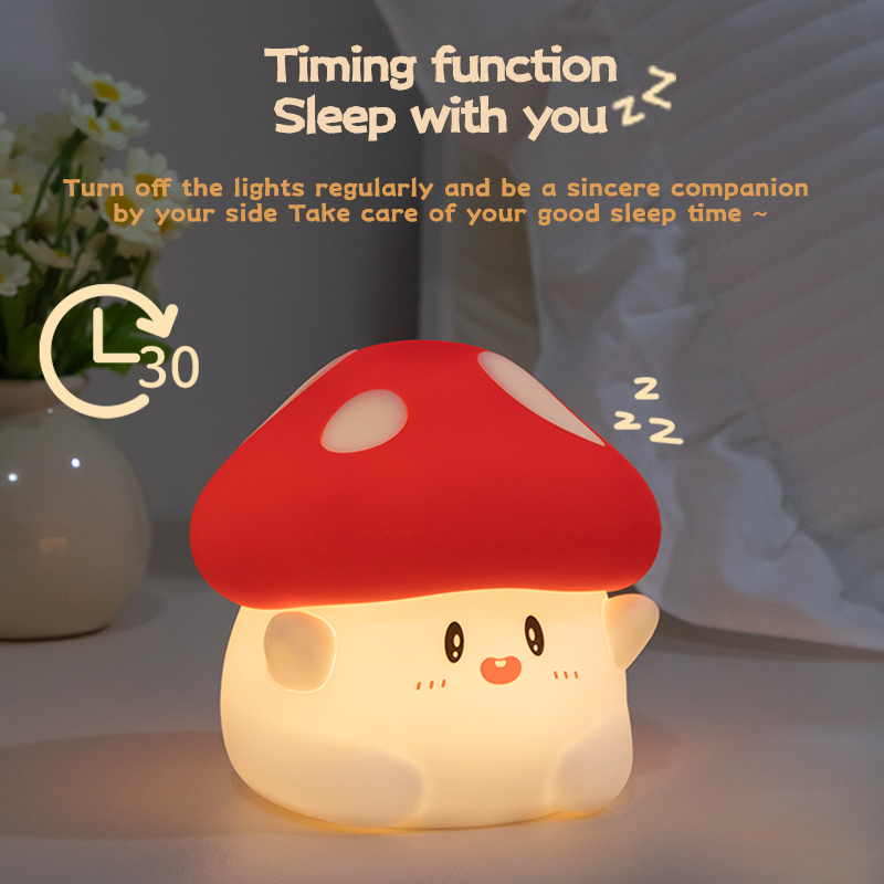 Grzybowa lampka nocna LED akum – Baby Nursery Lamp recenzja i cena