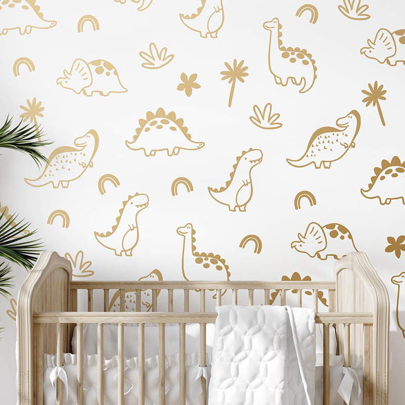 Geometryczne drzewo dinozaura  – Baby Nursery Vinyl recenzja i cena