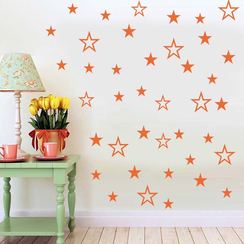 Mixed Size Hollow Solid Stars  – Baby Nursery Vinyl recenzja i cena