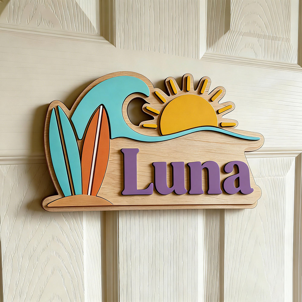 Personalizowana drewniana tabl – Baby Nursery Toy recenzja i cena
