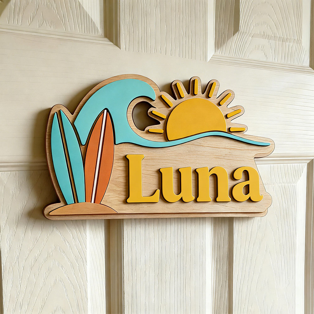 Personalizowana drewniana tabl – Baby Nursery Toy recenzja i cena